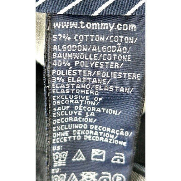 Tommy Hilfiger Golf Women Sz 12 Black Madras Plaid Bermuda Shorts Cotton Casual - Picture 12 of 12